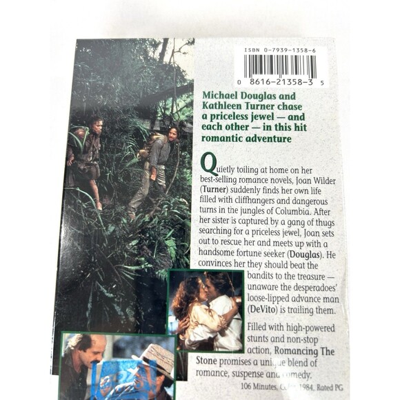 Romancing The Stone VHS Sealed Tape Fox Blue Watermarks Michael Douglas NEW - Picture 7 of 7